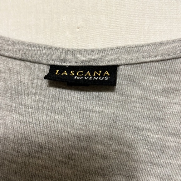 LASCANA Shirt Dress, Light Heather Gray, Size Small - Picture 5 of 6